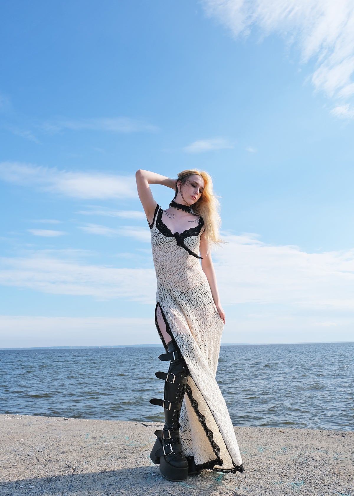 The Gaia Slip Dress + Bra Set